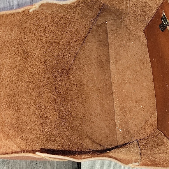 Anthropologie Cut & Paste Los Angeles Leather Tote Shoulder Bag - Picture 11 of 16